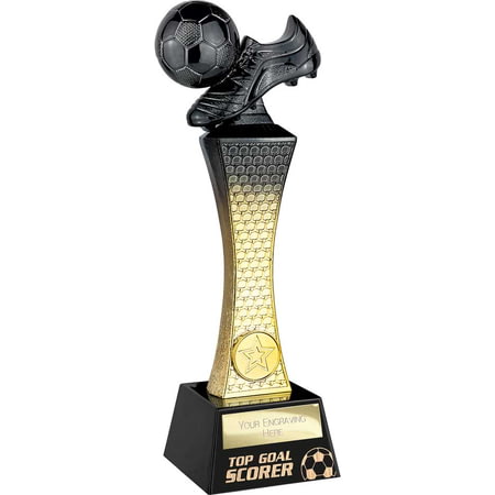 Raider Football Top Goal Scorer Award Carbon Black & Gold 260mm