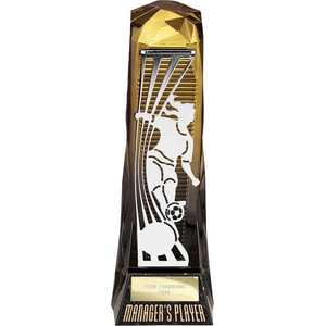 Shard Football Female Managers Player Gold & Carbon Black 230mm