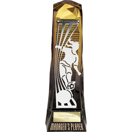 Shard Football Female Managers Player Gold & Carbon Black 230mm