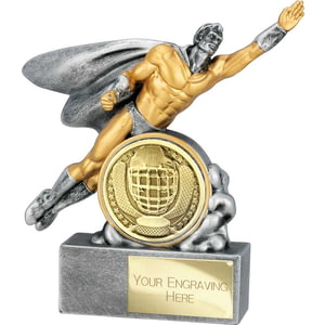 Hero Male Ice hockey Award Antique Silver 140mm