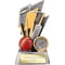 Strike Bolt Cricket Award Antique Silver & Gold