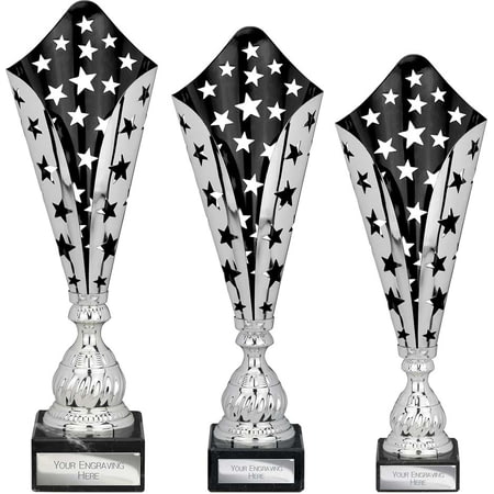 Galaxy Laser Trophy Silver & Black