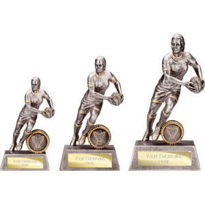 Stormer Rugby Female Award Antique Silver & Gold 