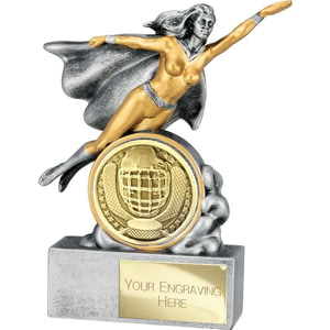 Hero Female Ice hockey Award Antique Silver 140mm