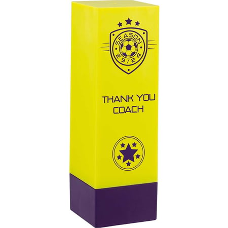 Prodigy Tower Thank You Coach Award Yellow & Purple 160mm