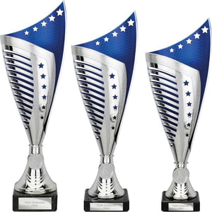 Nebula Trophy Silver & Blue