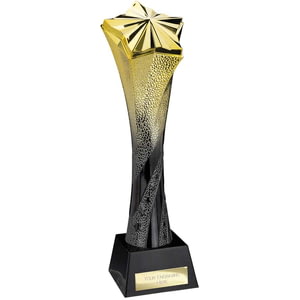 Star Tower Heavyweight Trophy Gold & Black 280mm