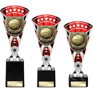 Cobra Star Cup Basketball Silver & Red