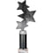 Trinity Star Multisport Tube Trophy Black & Silver