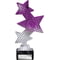 Trinity Star Multisport Plastic Trophy Purple & Silver