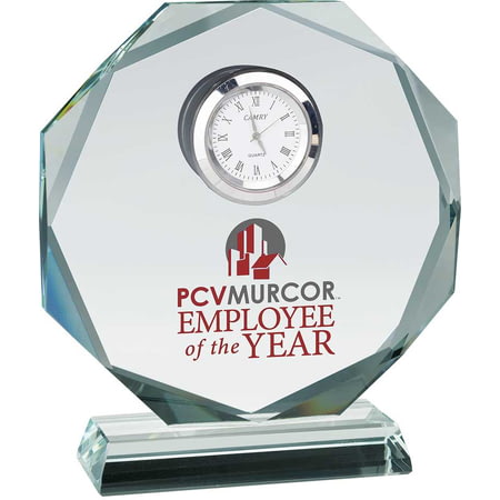 Recognition Clock Jade Award 135mm