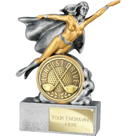 Hero Female Longest Drive Award Antique Silver 140mm