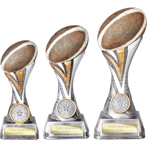 Tempest Rugby Award Antique Silver & Gold