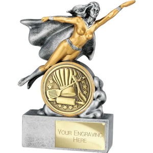 Hero Female Culinary Award Antique Silver 140mm