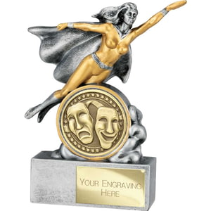 Hero Female Drama Award Antique Silver 140mm