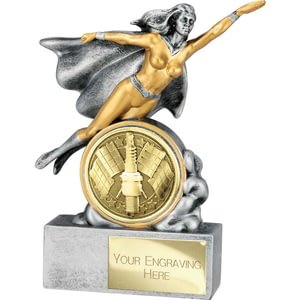 Hero Female Motor Sports Award Antique Silver 140mm