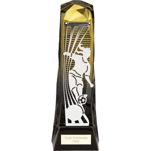 Shard Football Female Award Gold & Carbon Black 230mm