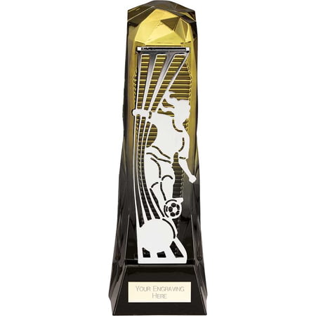 Shard Football Female Award Gold & Carbon Black 230mm