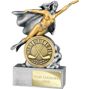 Hero Female Nearest the Pin Award Antique Silver 140mm