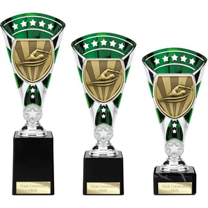 Cobra Star Cup Swimming Silver & Green