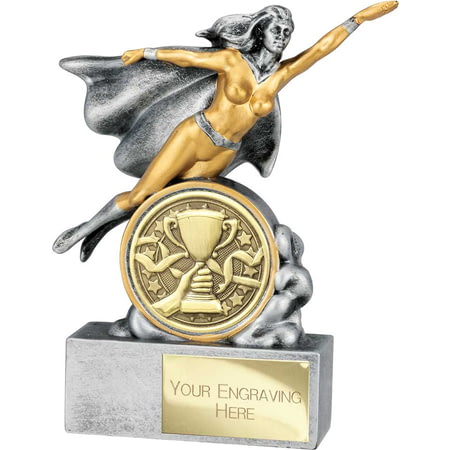 Hero Female Recognition Award Antique Silver 140mm