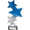 Trinity Star Multisport Plastic Trophy Blue & Silver