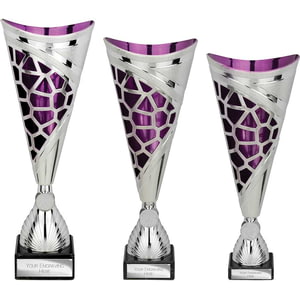 Vivid Trophy Silver & Purple