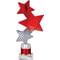 Trinity Star Multisport Tube Trophy Red & Silver