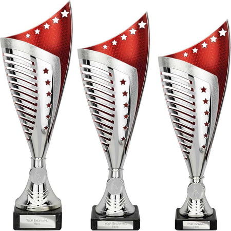 Nebula Trophy Silver & Red