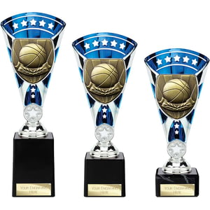 Cobra Star Cup Basketball Silver & Blue