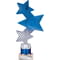 Trinity Star Multisport Tube Trophy Blue & Silver