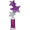 Trinity Star Multisport Tube Trophy Purple & Silver