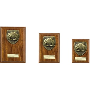 Cobra Plaque Football Goal Keeper Award Walnut