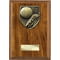 Cobra Plaque Football Boot & Ball Award Walnut