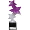 Trinity Star Multisport Plastic Trophy Purple & Silver