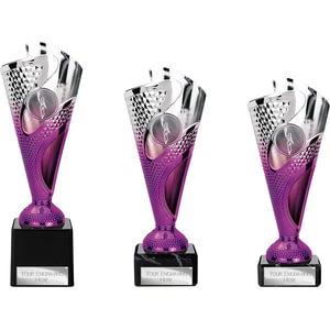 Rodeo Trophy Silver & Purple