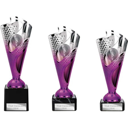 Rodeo Trophy Silver & Purple