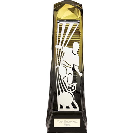 Shard Football Male Award Gold & Carbon Black 230mm