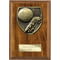 Cobra Plaque Football Boot & Ball Award Walnut