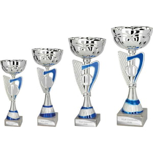 Mystify Cup Silver & Blue