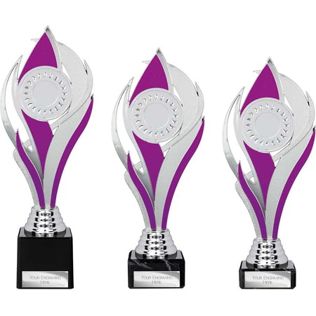 Volcano Trophy Silver & Purple