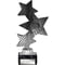 Trinity Star Multisport Plastic Trophy Black & Silver