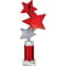 Trinity Star Multisport Tube Trophy Red & Silver