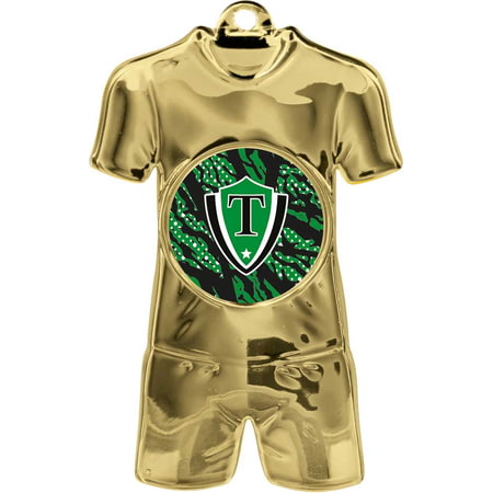 Invincible Football Shirt & Short Medal Gold 80mm