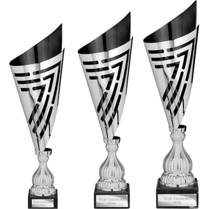 Arrow Laser Trophy Silver & Black