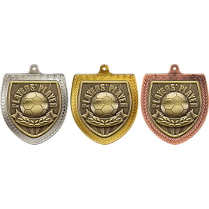 Cobra Football Players Player Shield Medal Gold 75mm