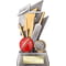 Strike Bolt Cricket Award Antique Silver & Gold