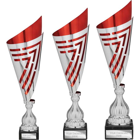 Arrow Laser Trophy Silver & Red