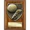 Cobra Plaque Football Boot & Ball Award Walnut