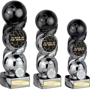 Hat-trick Strike Player of Month Carbon Black to Gunmetal